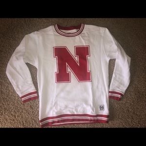 White Nebraska crewneck